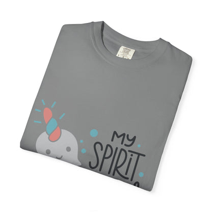 My Spirit Animal Is a Narwhal Unicorn Of The Sea Tusk Tee Inuit Culture Migration Unisex Heavy Cotton T-Shirt