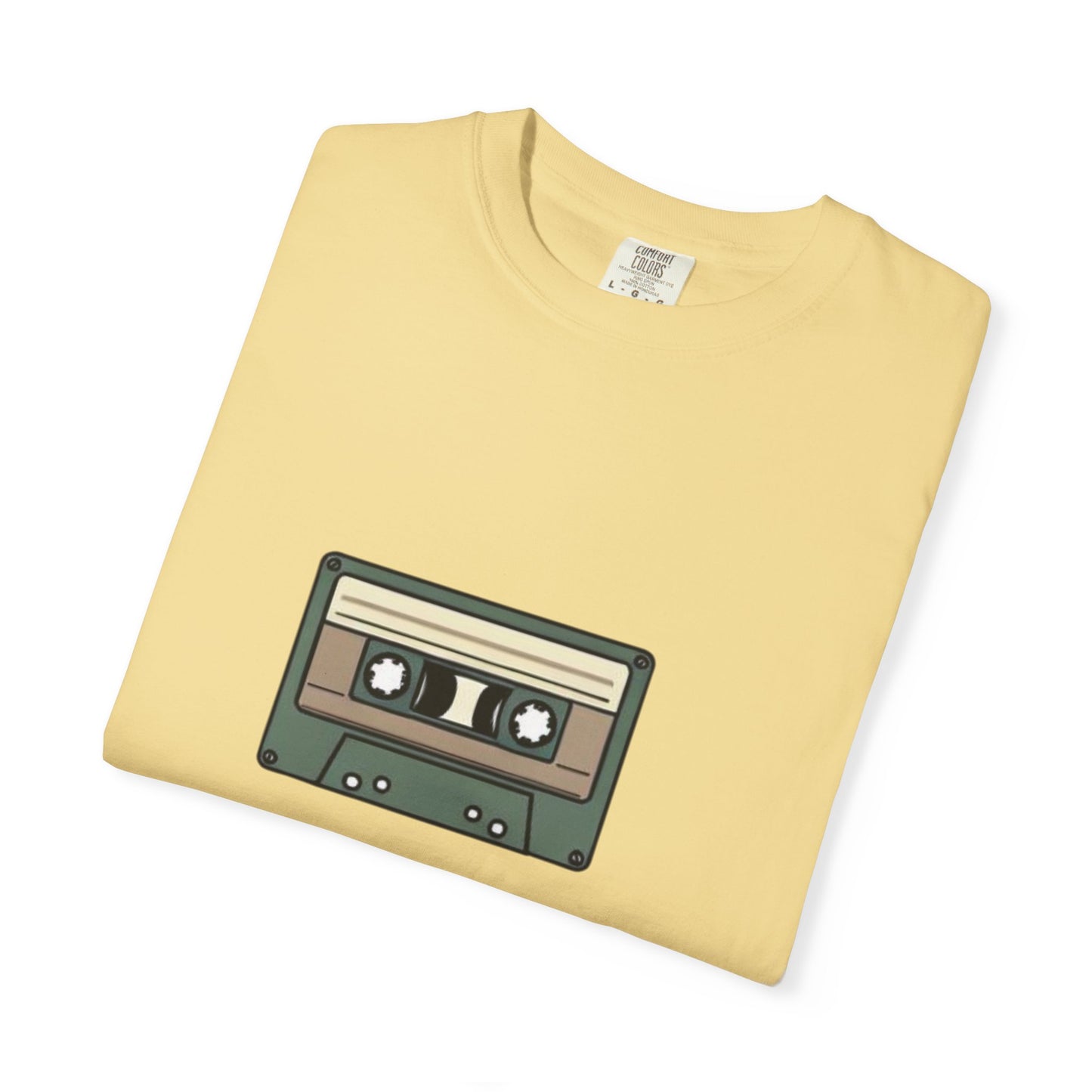 Audio Cassette - of Unisex Garment-Dyed T-shirt