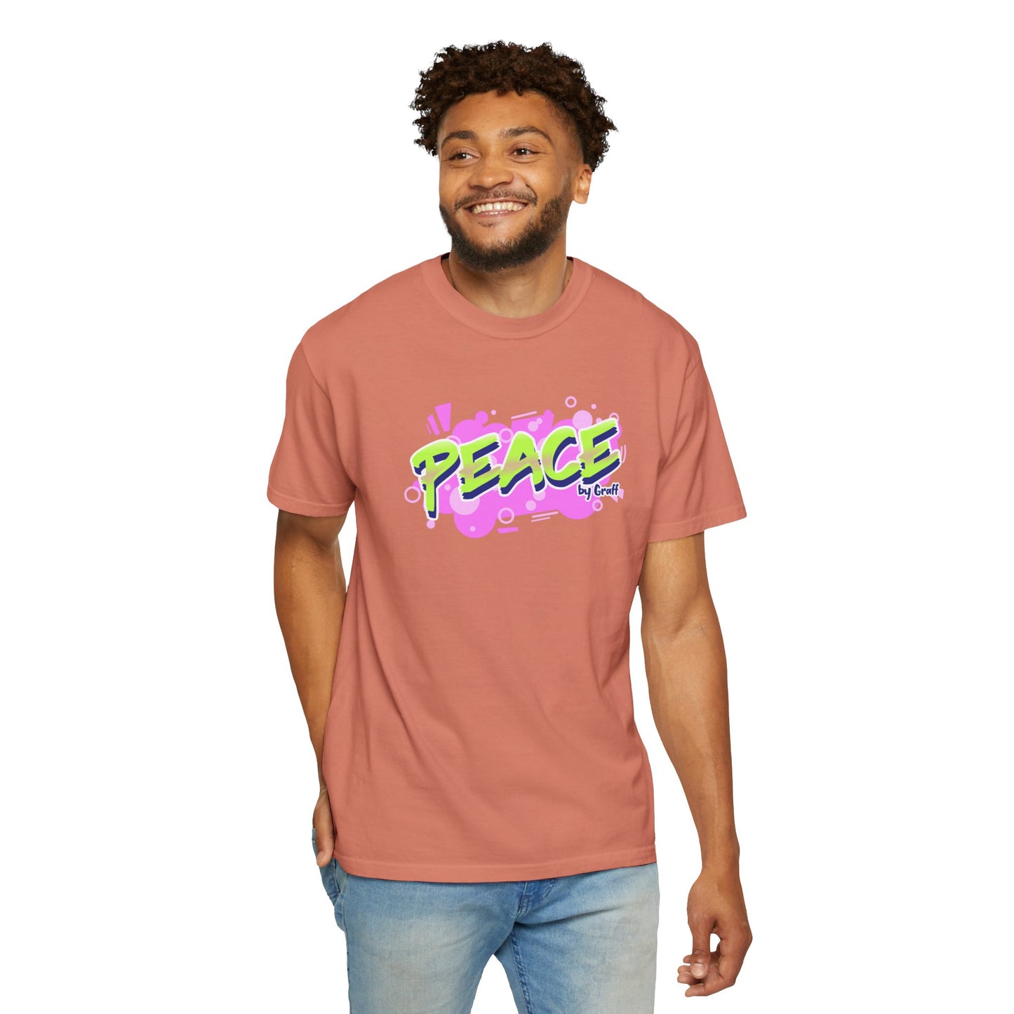 Graffiti Logo Maker Featuring Bubbly Graphics Unisex Heavy Cotton T-Shirt