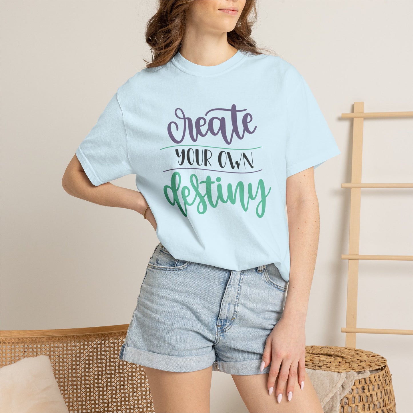 Create Your Destiny Embracing Challenges Tee Unbreakable Will Relentless Spirit Unyielding Determination Unisex Heavy Cotton T-Shirt