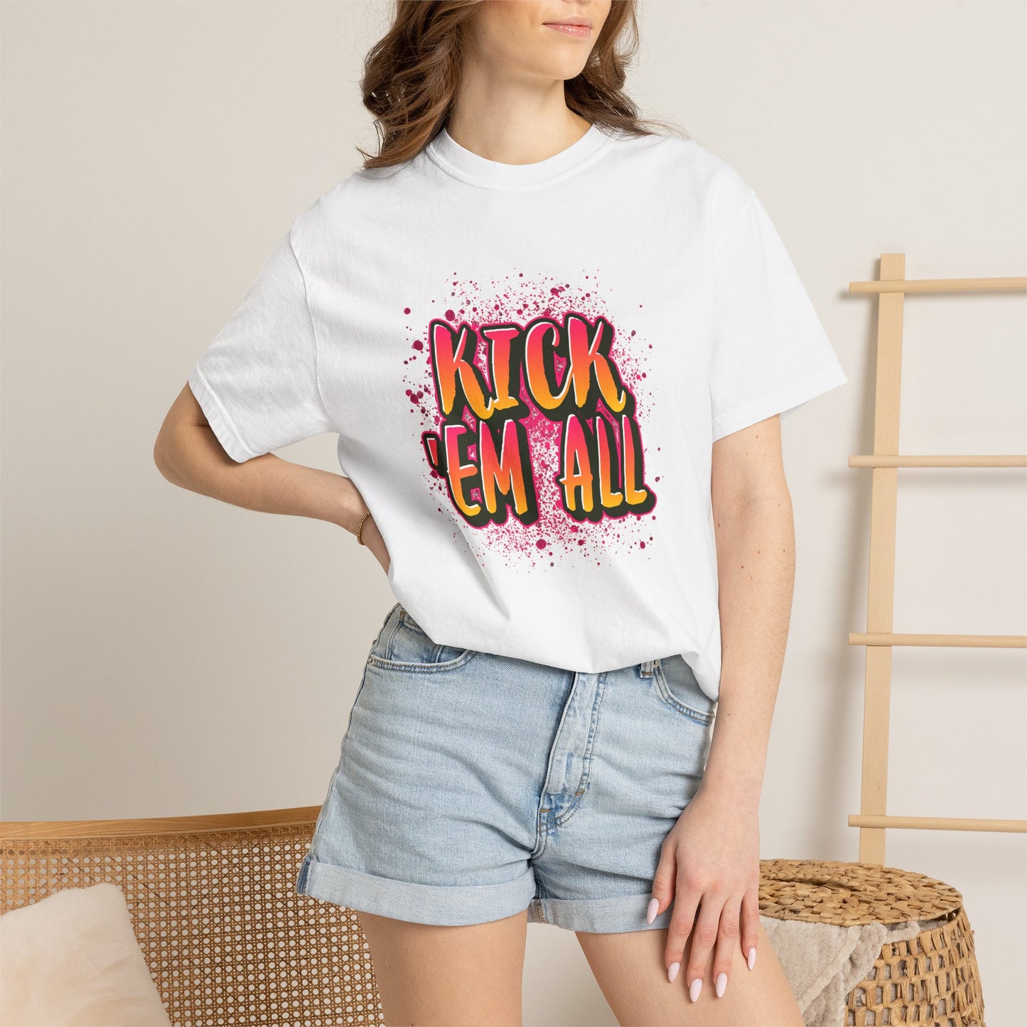 Kick Em All Unisex Heavy Cotton T-Shirt