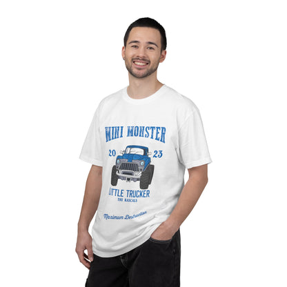 Funny Mini Monster Truck Manic Speed Truck Power Sarcastic Extreme Adventure Four-Wheel Drive Unisex Heavy Cotton T-Shirt