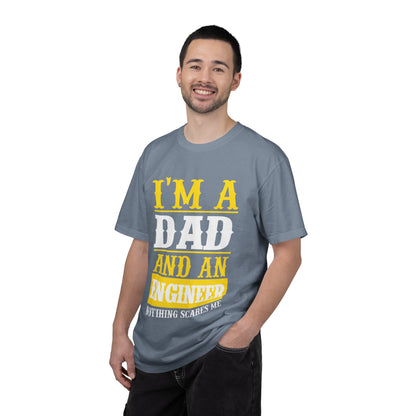 Proud Dad I’m Dad And An Engineer Fatherhood Role Model Problem-solving Critical Thinking Unisex Heavy Cotton T-Shirt