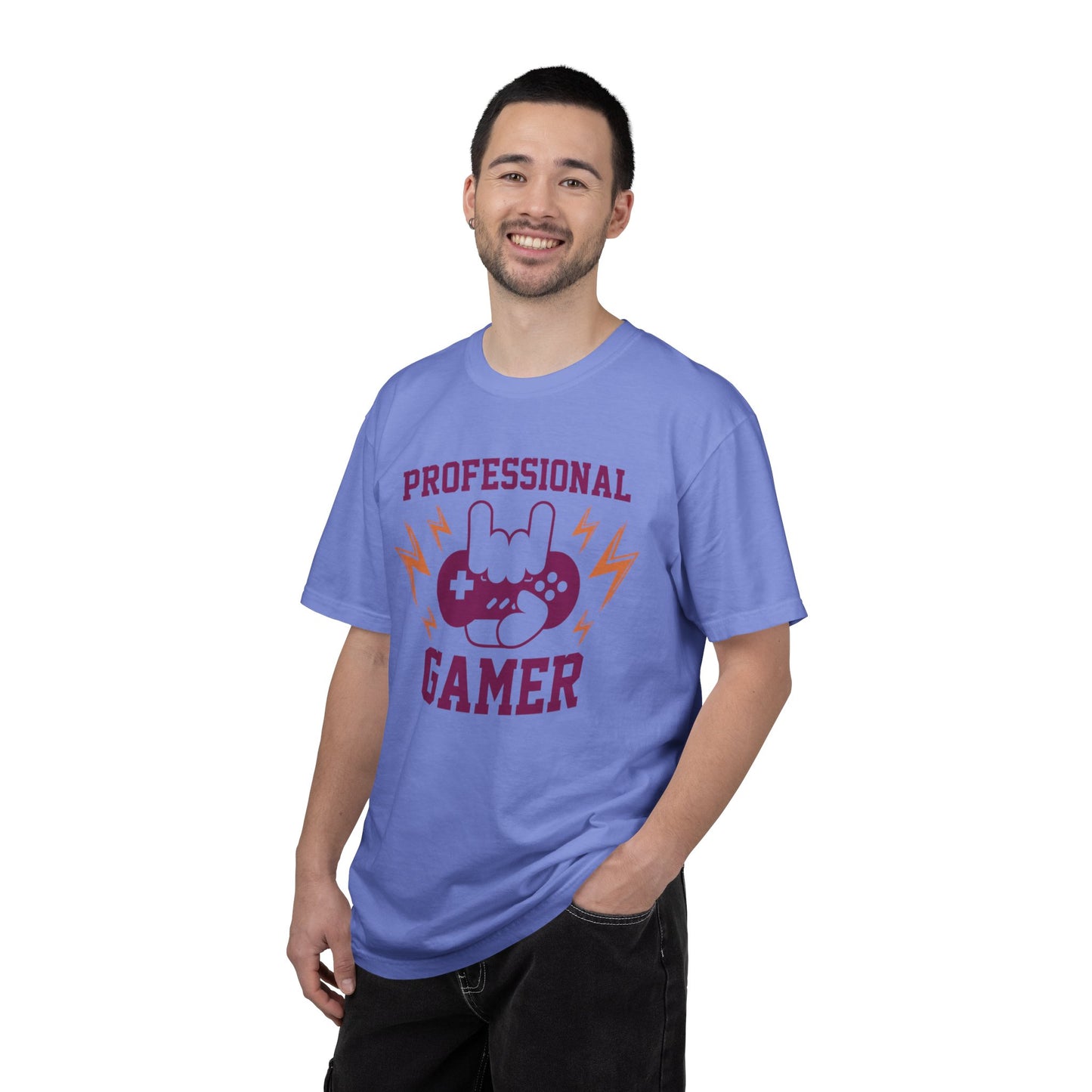 Professional Gamer Warriors Tee Non-Stop Playing Gaming Obsession Unisex Heavy Cotton T-Shirt