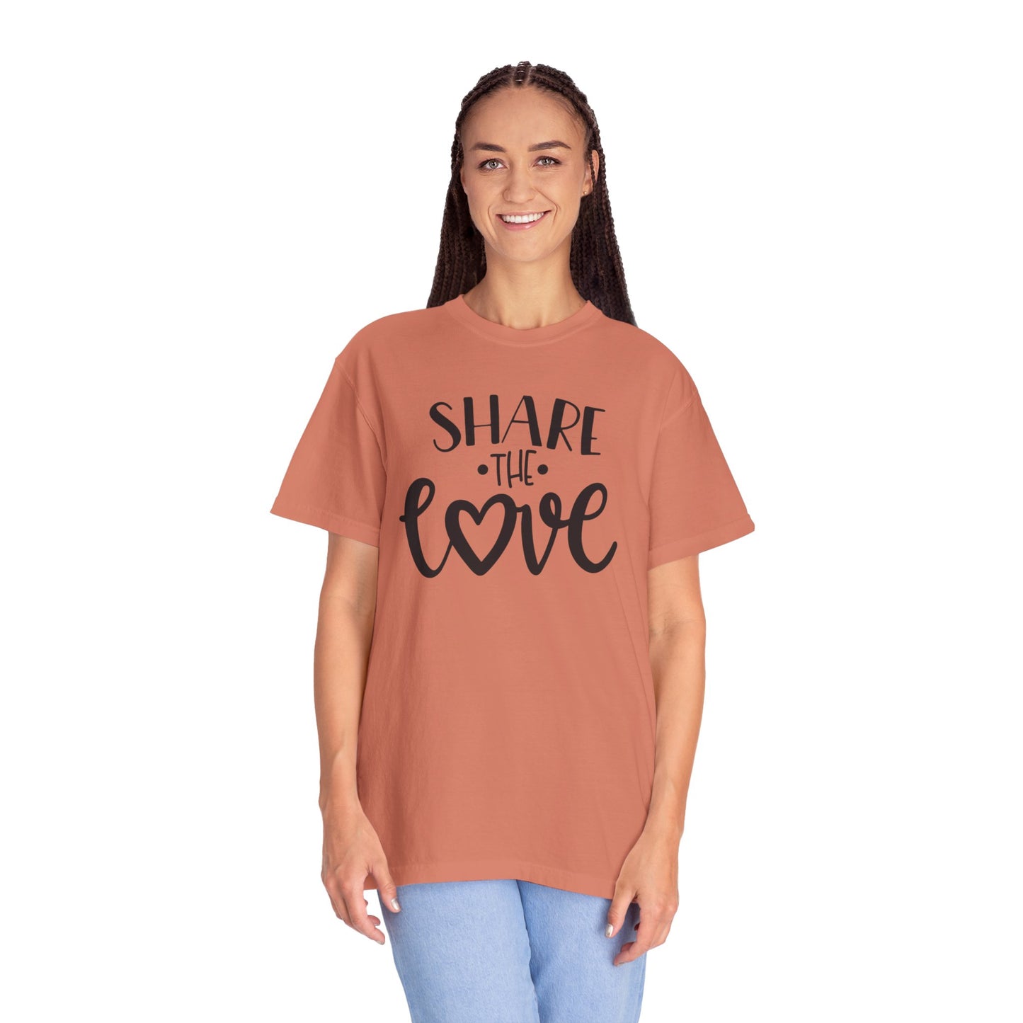 Share The Love Kindness Tee Compassion Empathy Support Community Affection Unisex Heavy Cotton T-Shirt