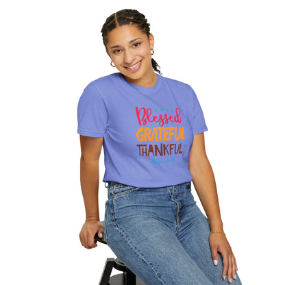 Blessed Grateful ThankfulAppreciate Everything Lovers Tee Positivity Self-Sufficiency Satisfaction Unisex Heavy Cotton T-Shirt