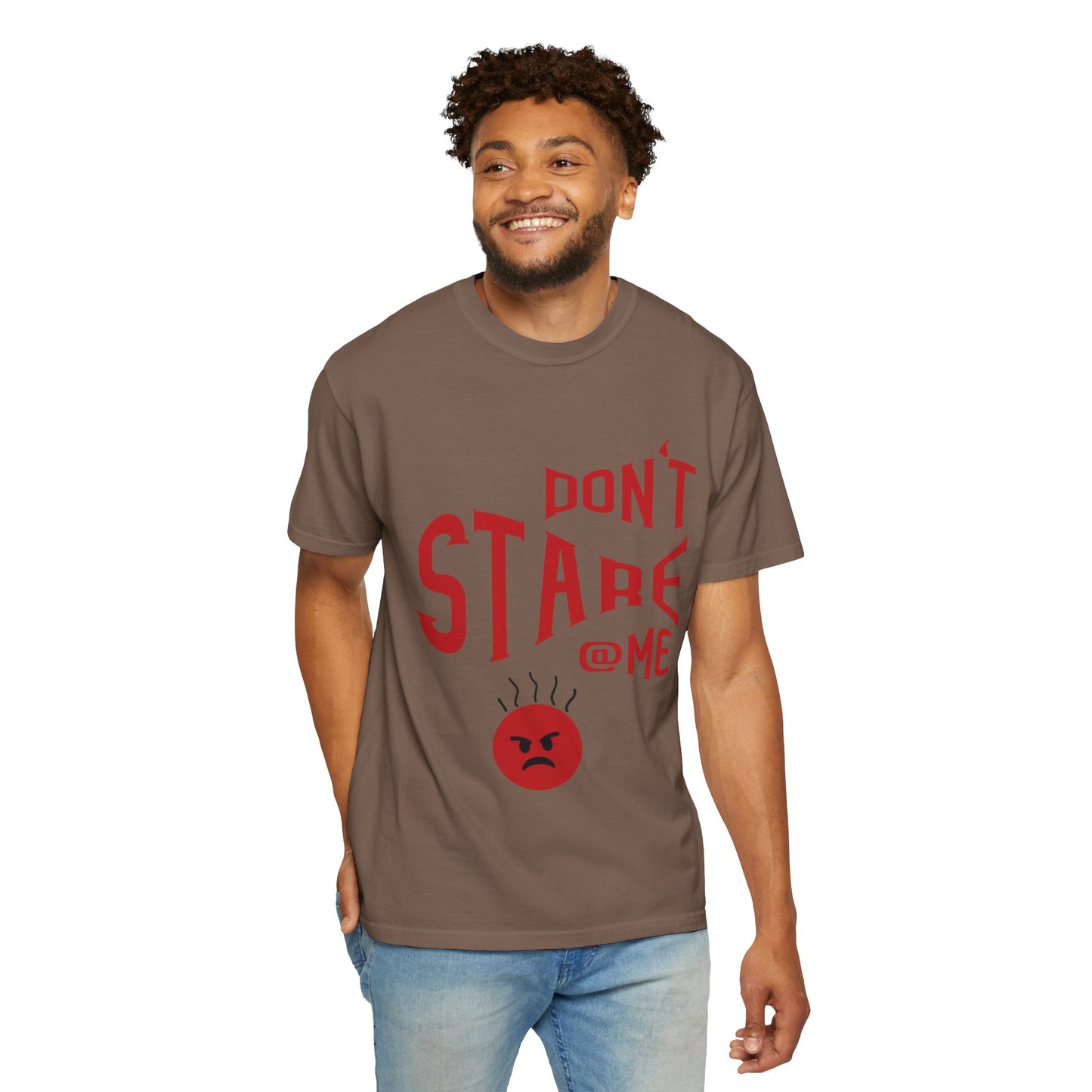 Don’t Stare Me Politeness Tee Personal Space Self-Consciousness Respect Boundaries Unisex Heavy Cotton T-Shirt