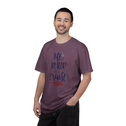 Life Is Better On A Cruise Marine Life Fishermen Seafaring Adventure Lovers Tee Shipman Unisex Heavy Cotton T-Shirt