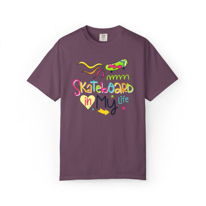 Skateboard In My Life Skater Competitions Boarding Fitness Tee Unisex Heavy Cotton T-Shirt