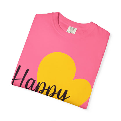 Happy Family Peaceful Paradise Tee Cherished Space Heartfelt Haven Unisex Heavy Cotton T-Shirt