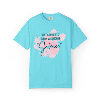 Silence - Unisex Garment-Dyed T-shirt
