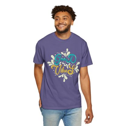 Good Vibes Motivational Tee Let Go Of Negativity Focus On Solutions Growth Mindset Unisex Heavy Cotton T-Shirt