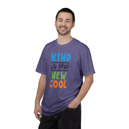 Kind Is The New Cool Positive Affirmation Tee Heartfelt Advice Inspirational Words Unisex Heavy Cotton T-Shirt