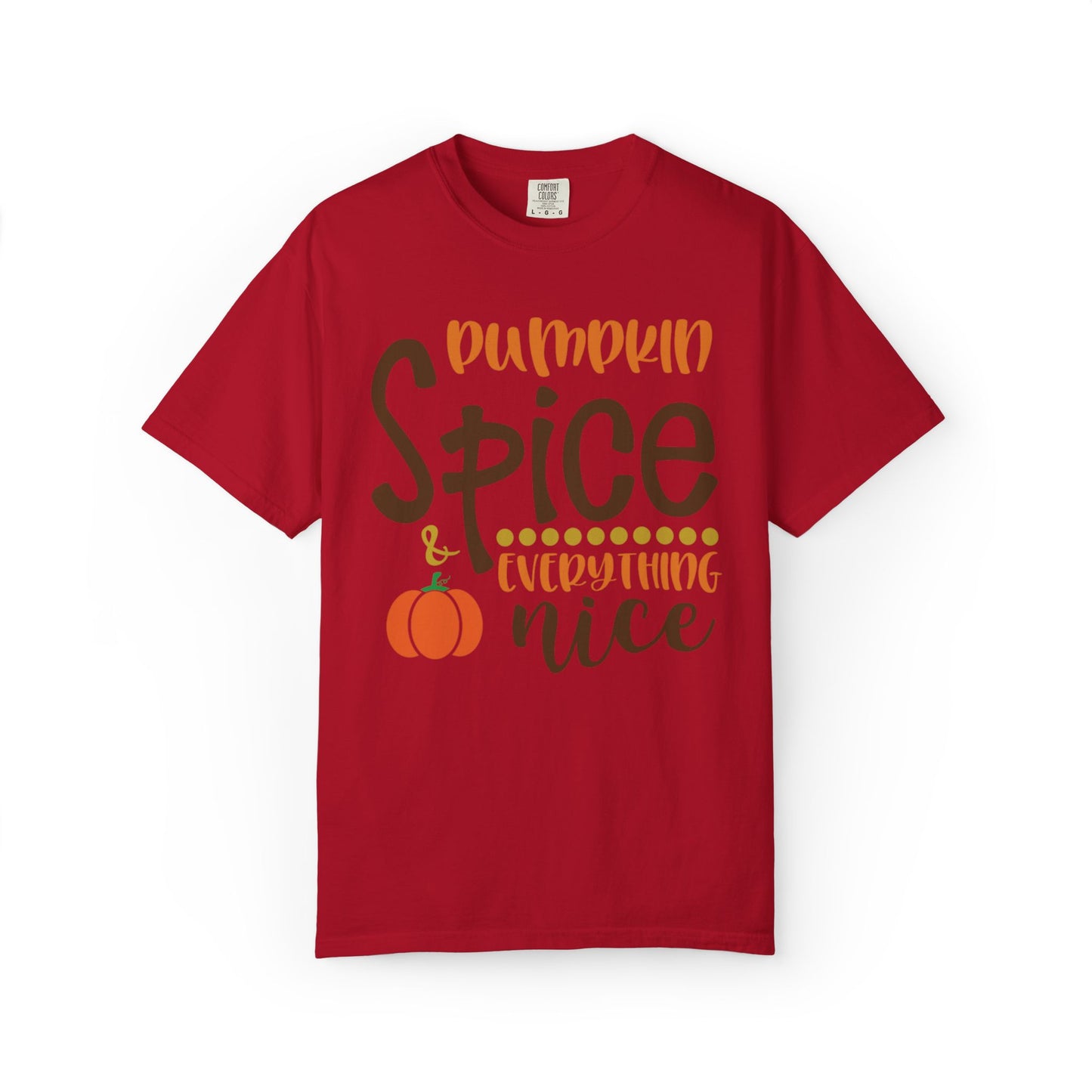 Pumpkin Spice & Everything Nice Halloween Autumn Delight Pumpkin Lovers Tee Seasonal Spices Fall Fusion Unisex Heavy Cotton T-Shirt