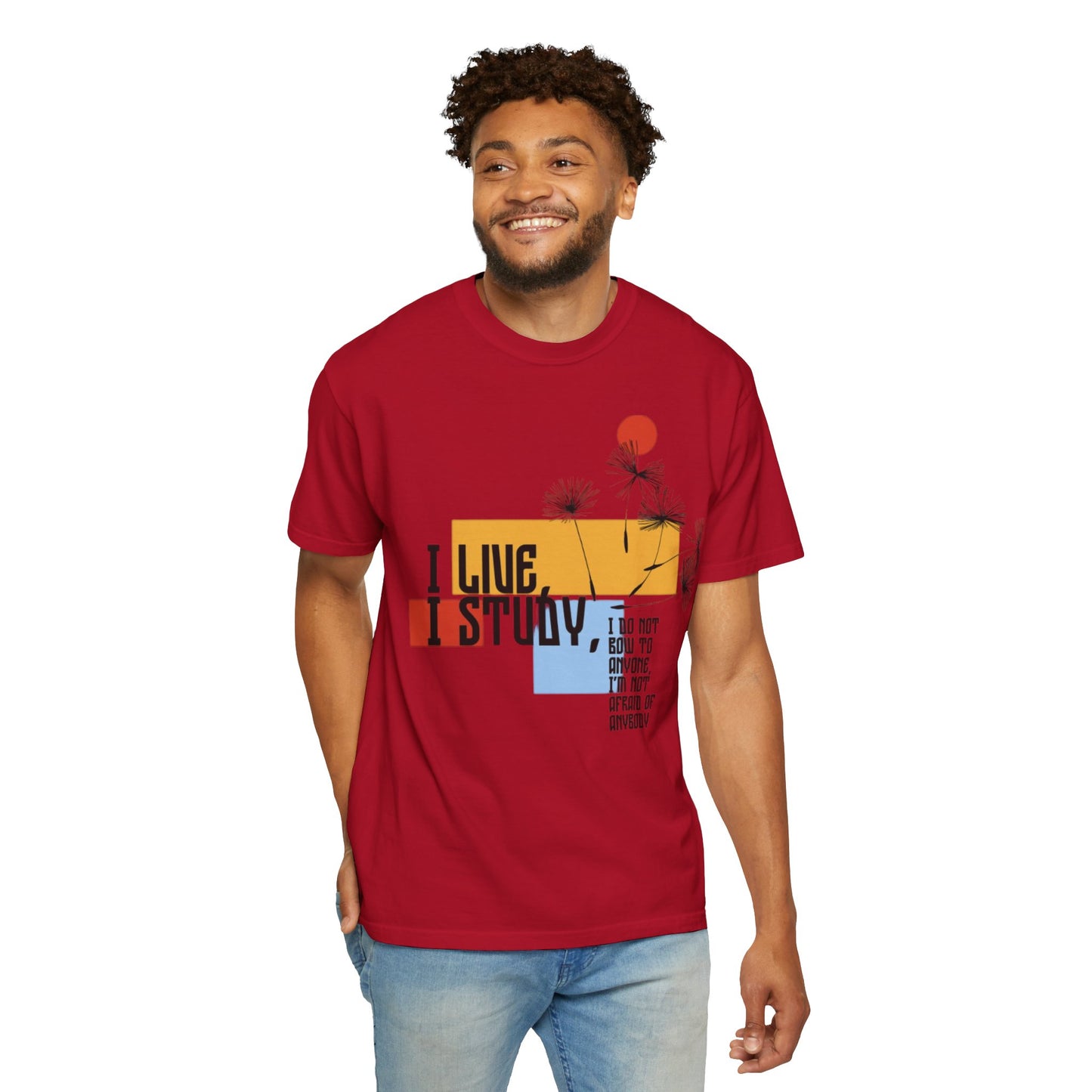 I Live I Study - Unisex Garment-Dyed T-shirt