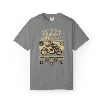 Built For Speed Motorcycle Custom Engine Club Motorbike Lovers Trendy Tee High-speed Rider Adventure Racer Unisex Heavy Cotton T-Shirt