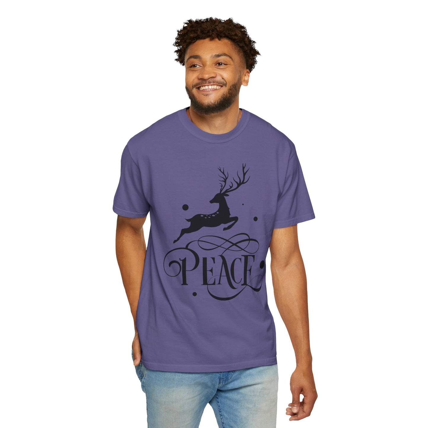 Peace Harmony Unity Peacemakers Tee Merry Christmas Festival Snowflakes Season Of Joy Unisex Heavy Cotton T-Shirt