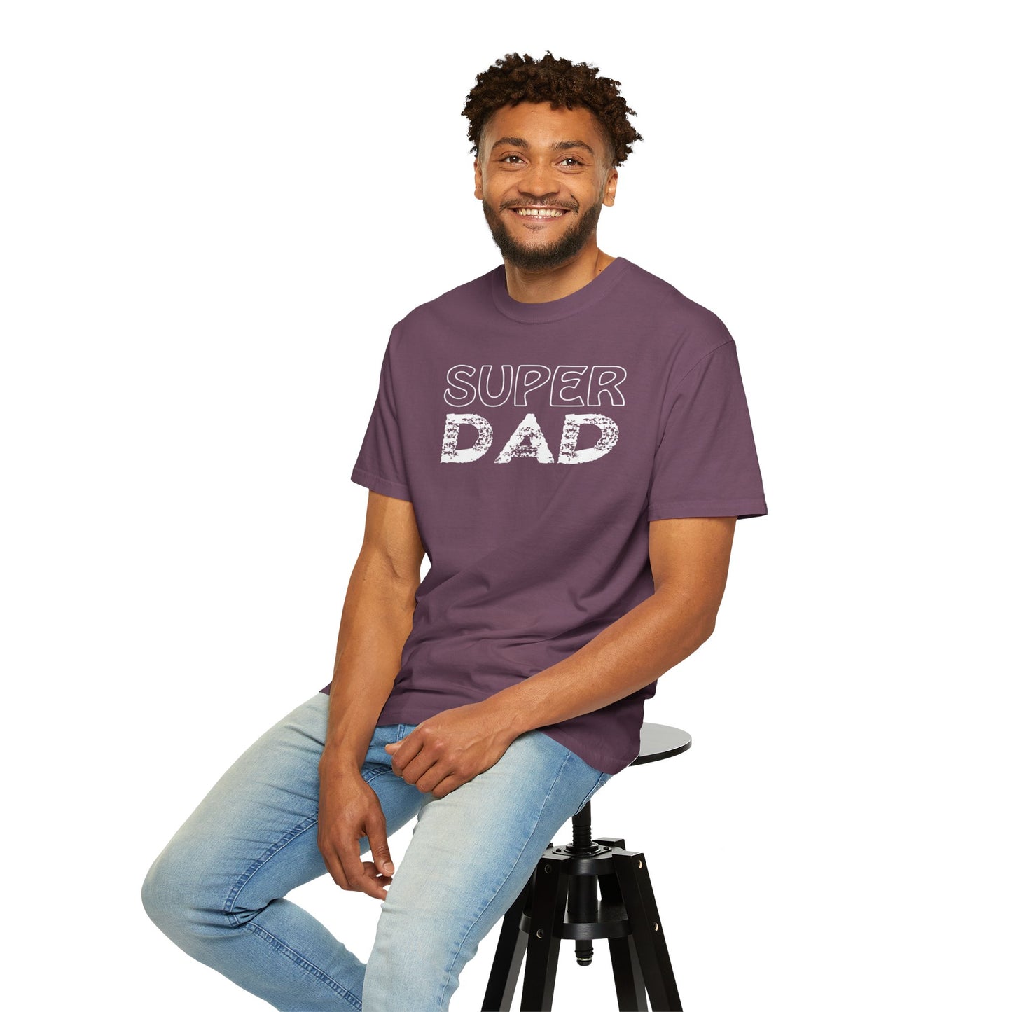 Super Dad Embracing Fatherhood Tee Growing Our Family Anticipating Parenthood Unisex Heavy Cotton T-Shirt