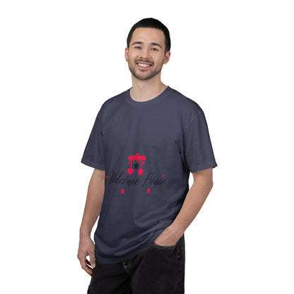 Welcome Home Peaceful Paradise Tee Cherished Space Heartfelt Haven Unisex Heavy Cotton T-Shirt