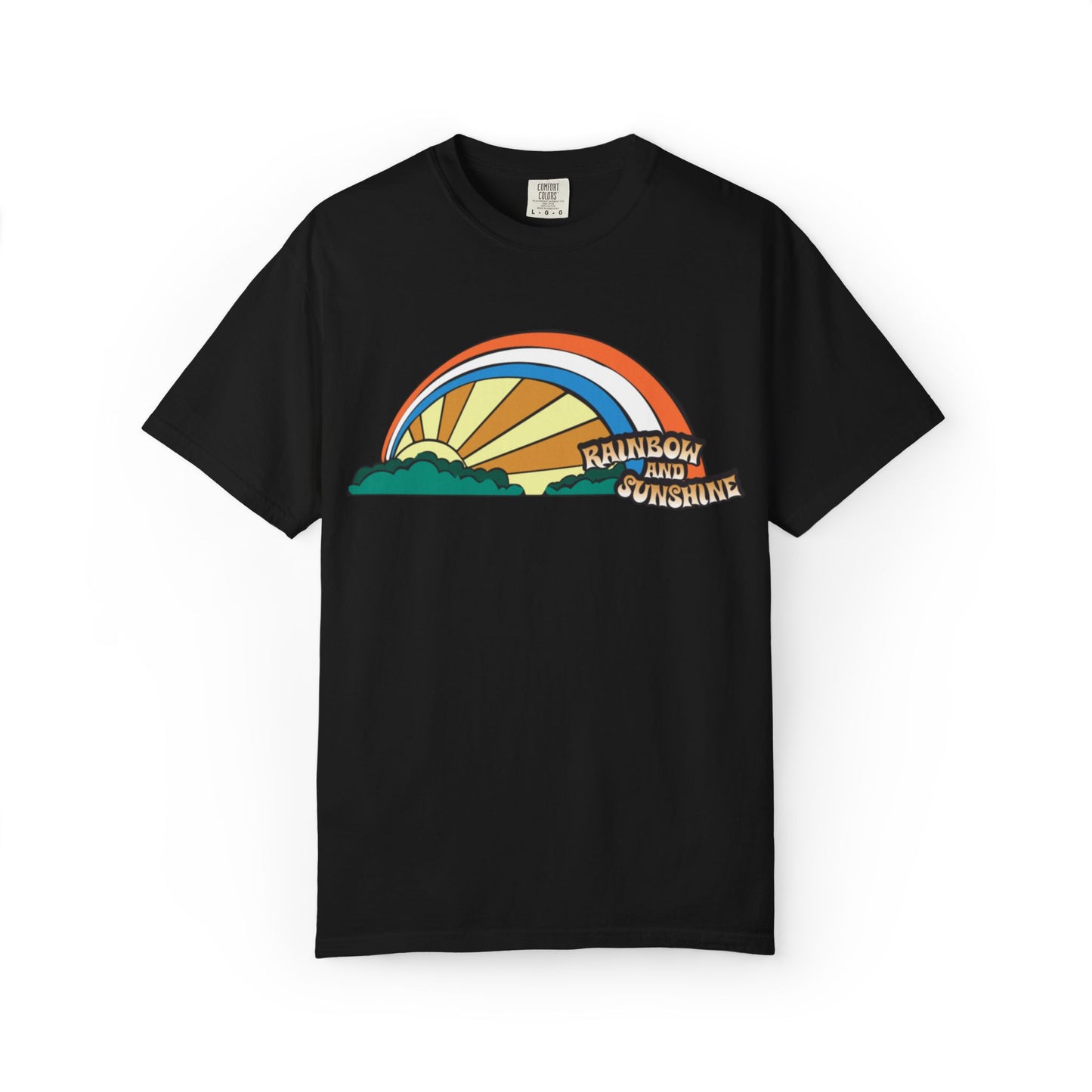 Rainbow And Sunshine Summer Trendy Tee Sunshine Days Ice Cream Summer Camp Beachcombing Anchor Unisex Heavy Cotton T-Shirt