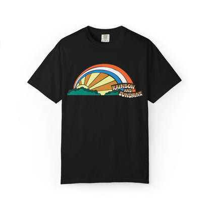 Rainbow And Sunshine Summer Trendy Tee Sunshine Days Ice Cream Summer Camp Beachcombing Anchor Unisex Heavy Cotton T-Shirt