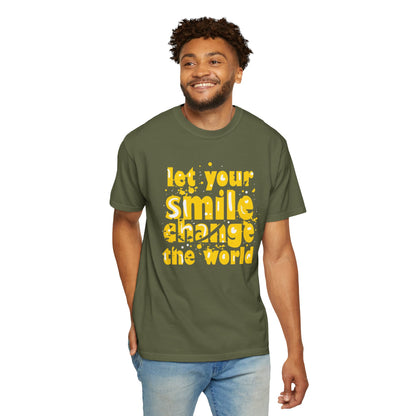 Let Your Smile Change The World Kindness Heartfelt Compliments Tee Thoughtful Gestures Love-Inspiration  Unisex Heavy Cotton T-Shirt