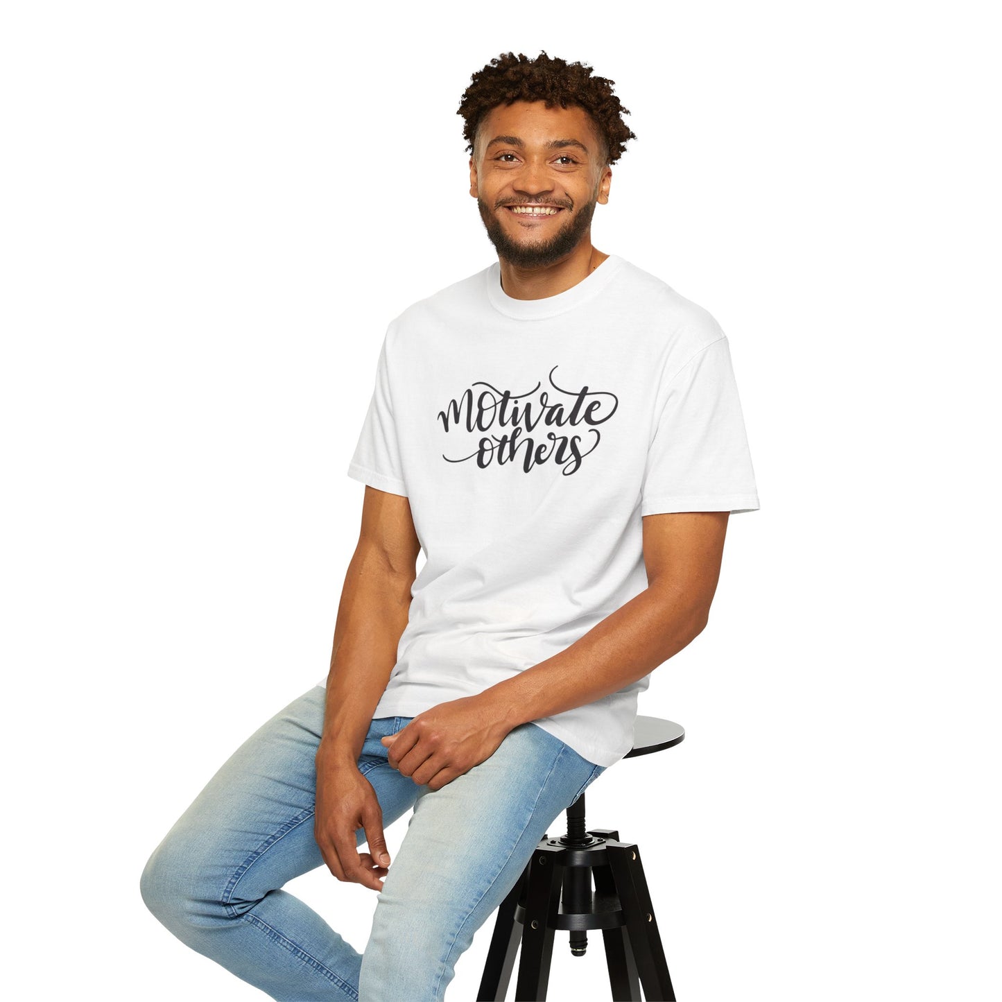 Motivate Others Leadership Inspiration Tee Positive Feedback Passion Self-Belief Professional Attitude Unisex Heavy Cotton T-Shirt