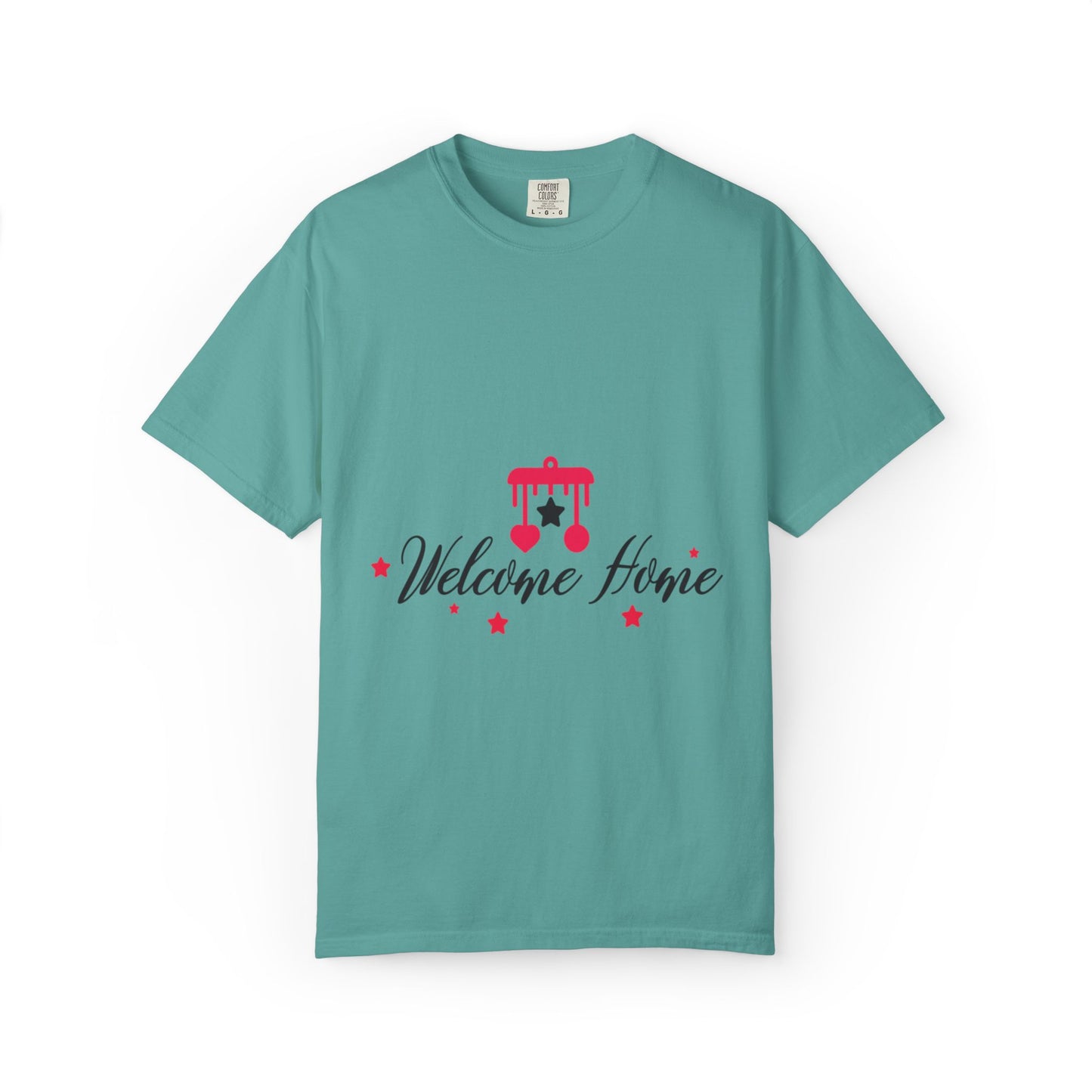 Welcome Home Peaceful Paradise Tee Cherished Space Heartfelt Haven Unisex Heavy Cotton T-Shirt