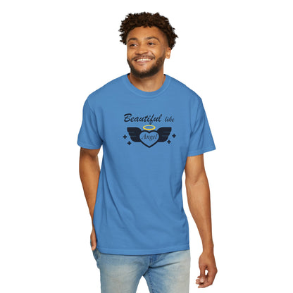 Beautiful Like Angel Politeness Tee Confidence Boost Stunning Gracefulness Unisex Heavy Cotton T-Shirt