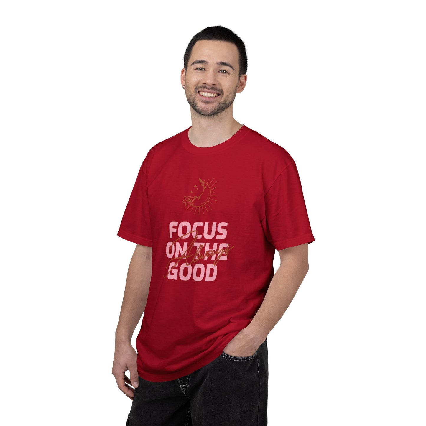 Focus on Good Trendy Tee Travel Addict Exploring Adventurous Tour Lover Tourist Journey Unisex Heavy Cotton T-Shirt