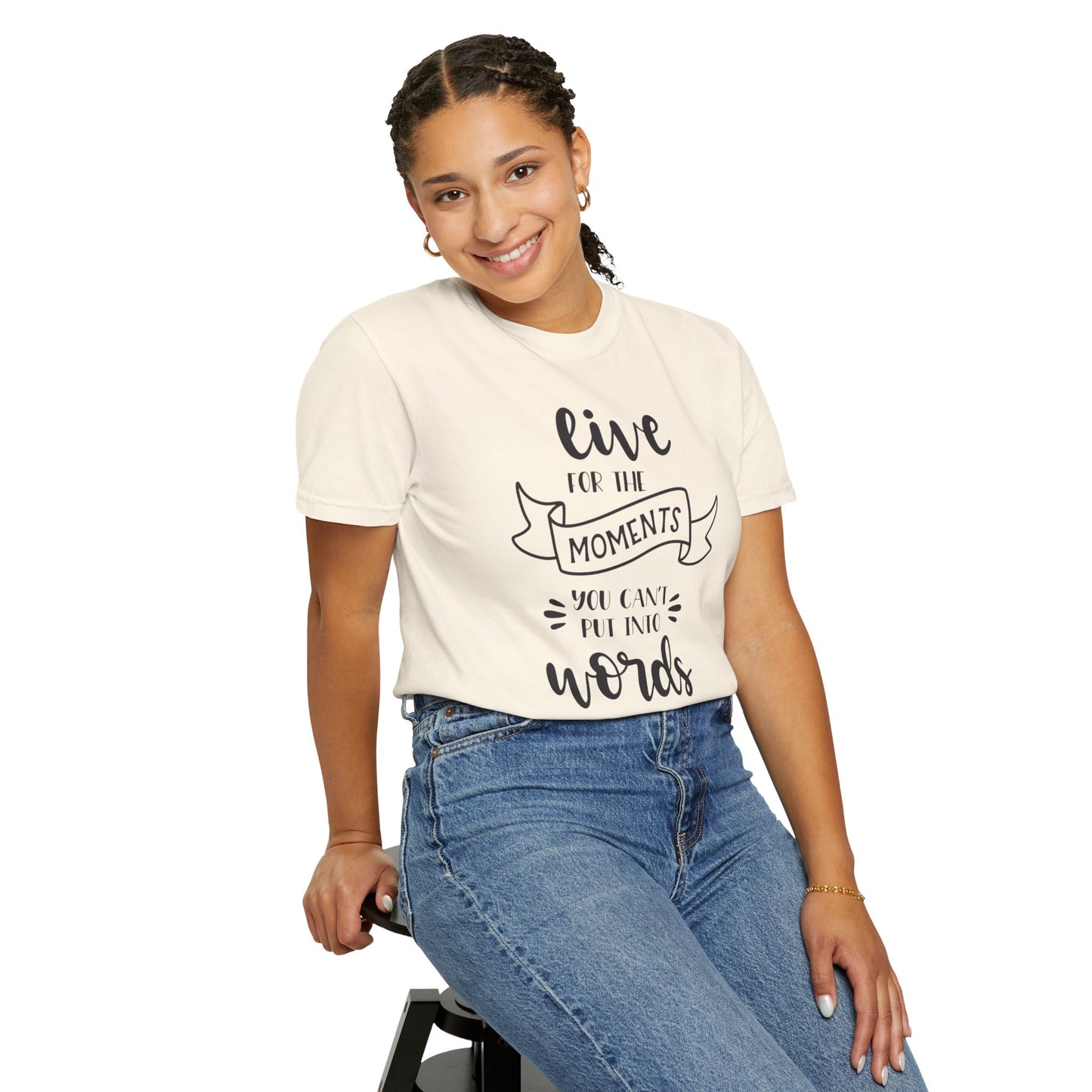 Live For The Moments Simple Pleasures Small Joys Tee Everyday Delights Tiny Treasures Unisex Heavy Cotton T-Shirt