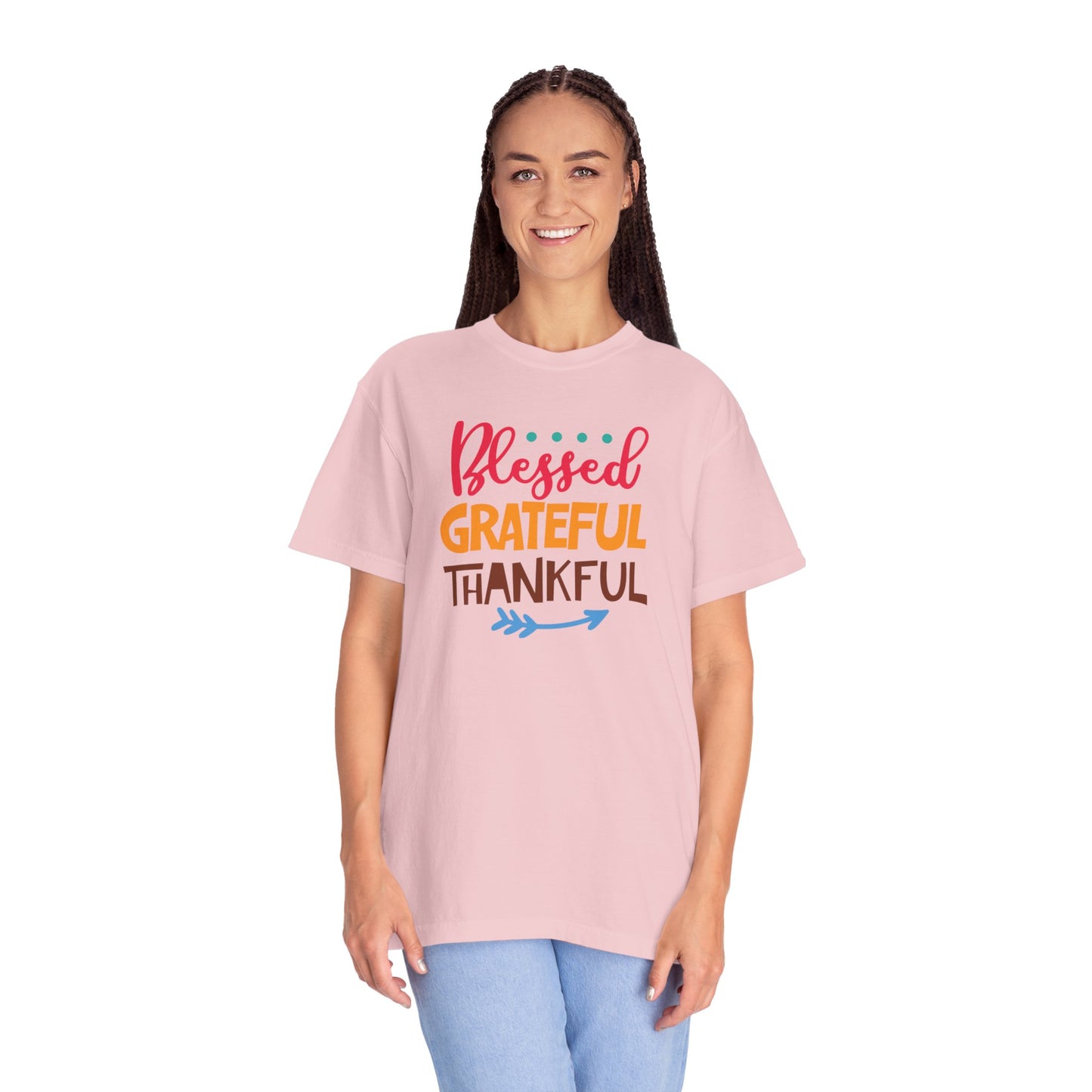 Blessed Grateful ThankfulAppreciate Everything Lovers Tee Positivity Self-Sufficiency Satisfaction Unisex Heavy Cotton T-Shirt