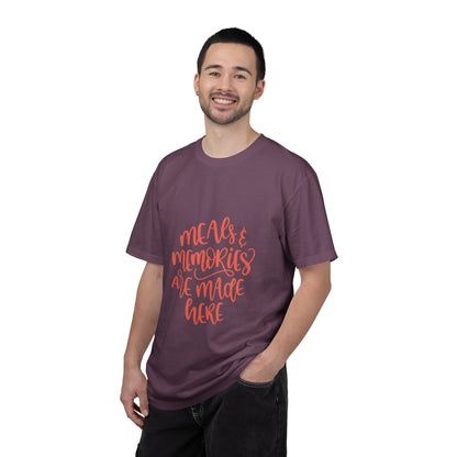 Meals & Memories Are Made Here Chapters Of Life Precious Moments Tee Recollections Meaningful Experiences Nostalgia Unisex Heavy Cotton T-Shirt