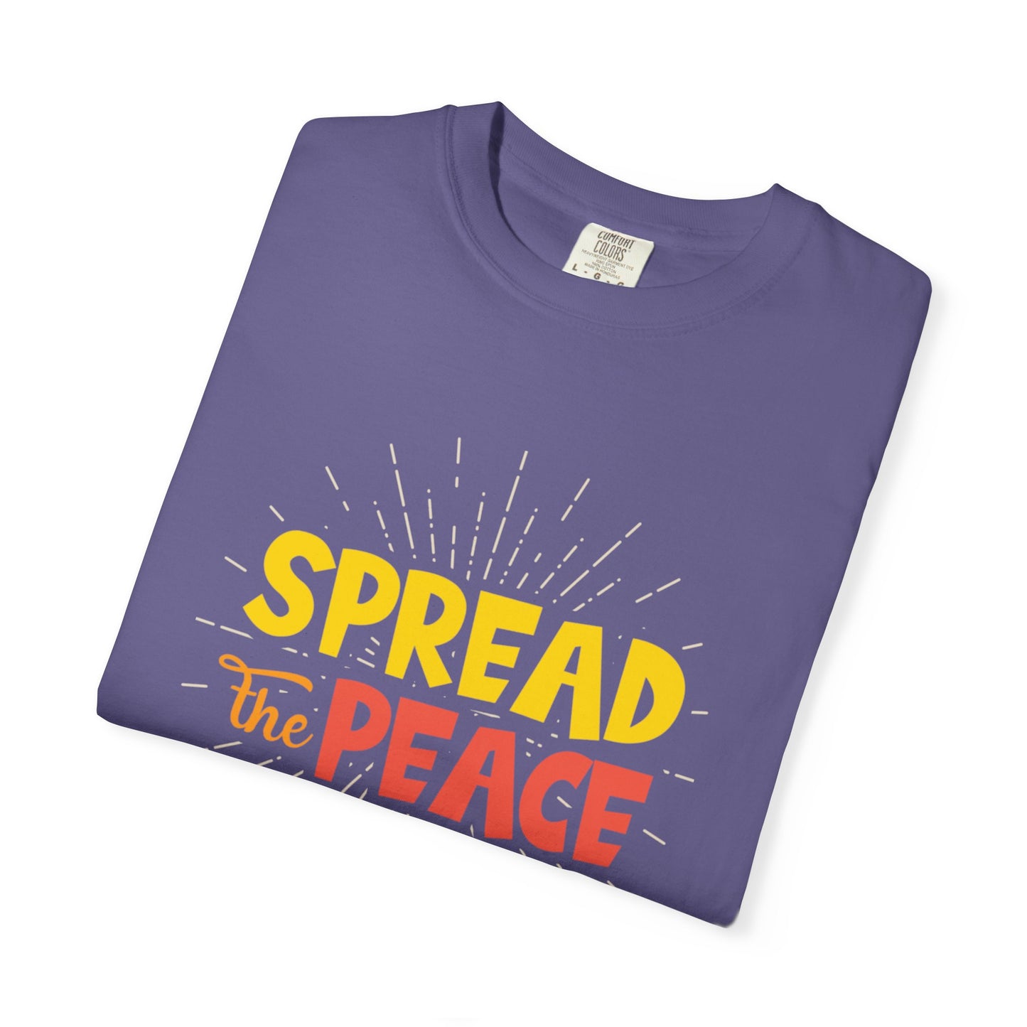 Spread The Peace Trendy Tee Encouraging Anti-violence Unity Kindness Humble Positivity Unisex Heavy Cotton T-Shirt