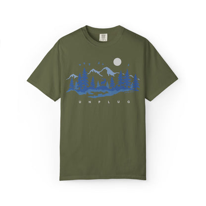 Unplug - Unisex Garment-Dyed T-shirt