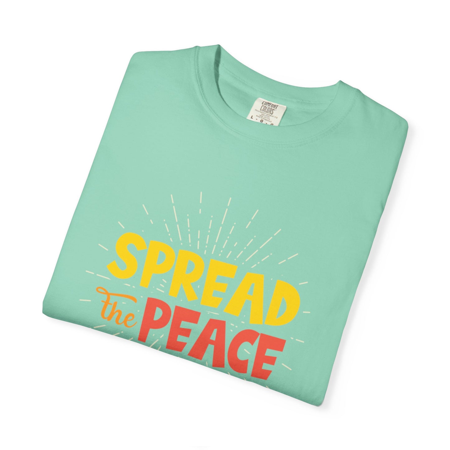 Spread The Peace Trendy Tee Encouraging Anti-violence Unity Kindness Humble Positivity Unisex Heavy Cotton T-Shirt
