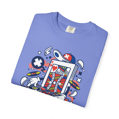 Dj King Play Card Hip Hop Vibes Trends Pop Visuals Tee Remixes Music Producer Unisex Heavy Cotton T-Shirt