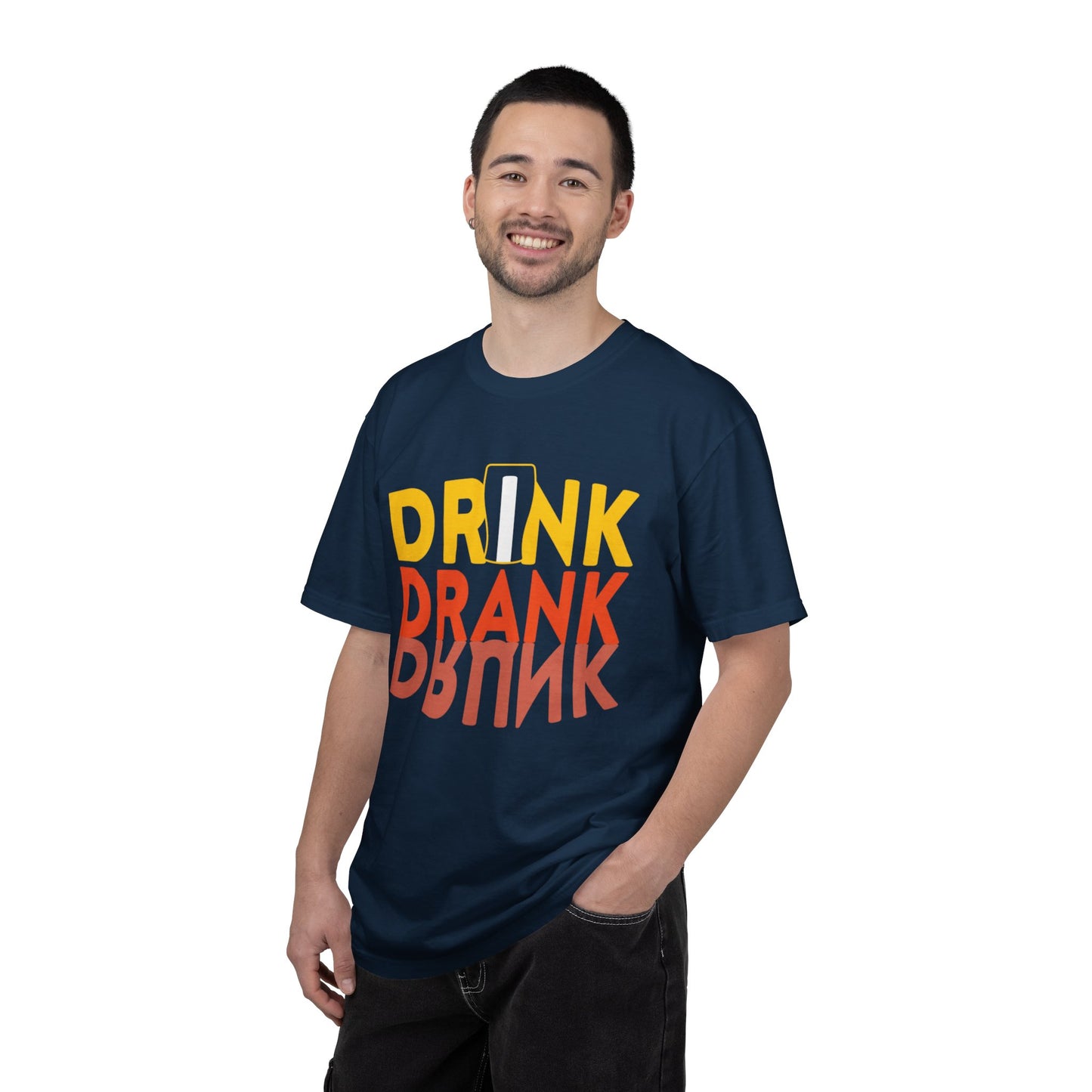 Funny Drink Drank Drunk Want To Drink Beer sarcastic Beer Glass Sip & Smile Unisex Heavy Cotton T-Shirt