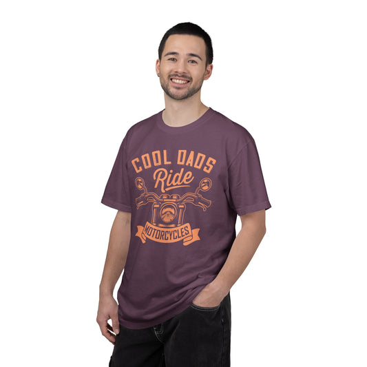 Funny Cool Dad Motorcycle Sporty Dad Sarcastic Pedal Power Dad Bike Lover Unisex Heavy Cotton T-Shirt
