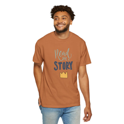 Read Me A Story Time Travel Superhero Parallel Trendy Tee Universe Fiction Connection Grand Parents Unisex Heavy Cotton T-Shirt