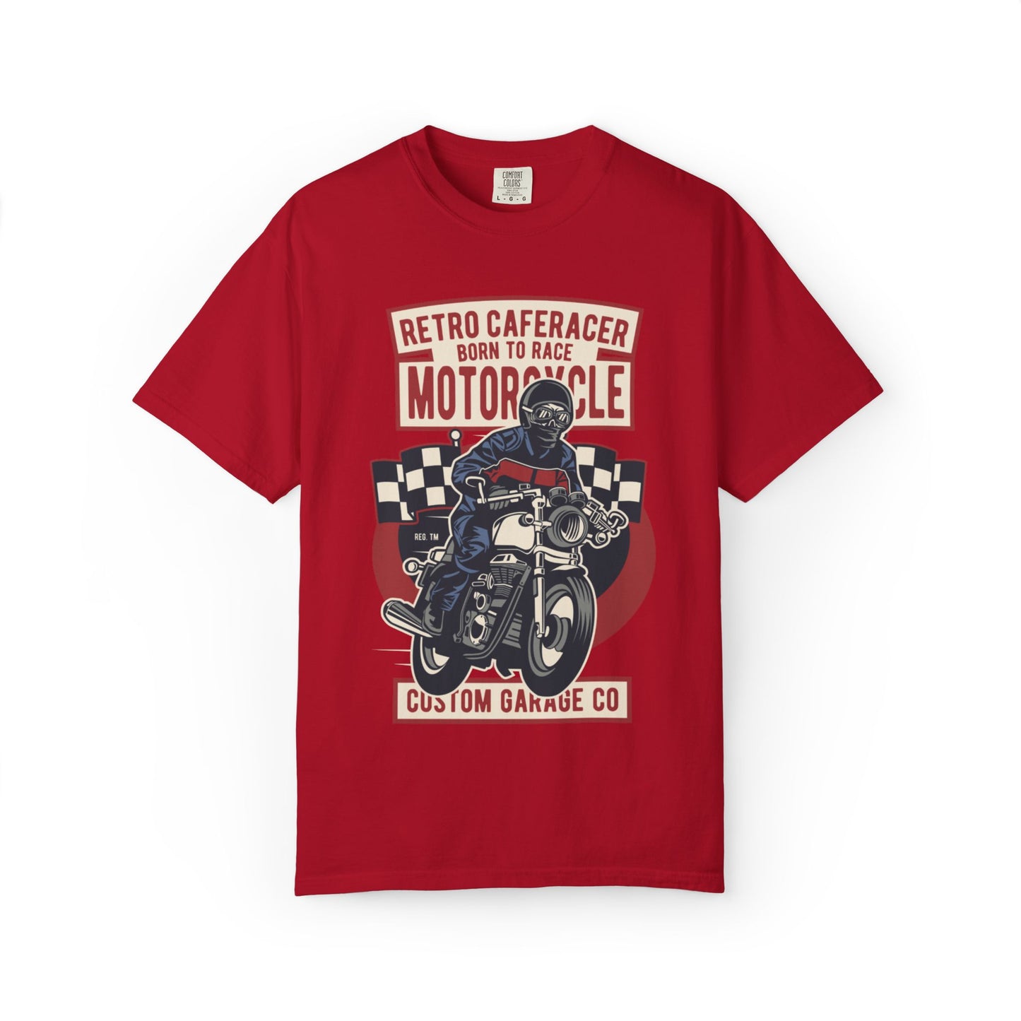 Retro Caferacer Vintage King Of The Road Classic Tee Bike Speed Racing Enthusiast Unisex Heavy Cotton T-Shirt