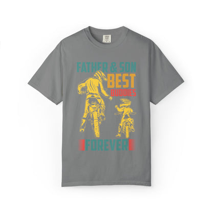 Lovable Father And Son Best Buddies Forever Role Model Loving Father Fatherhood Heroic Dad Unisex Heavy Cotton T-Shirt
