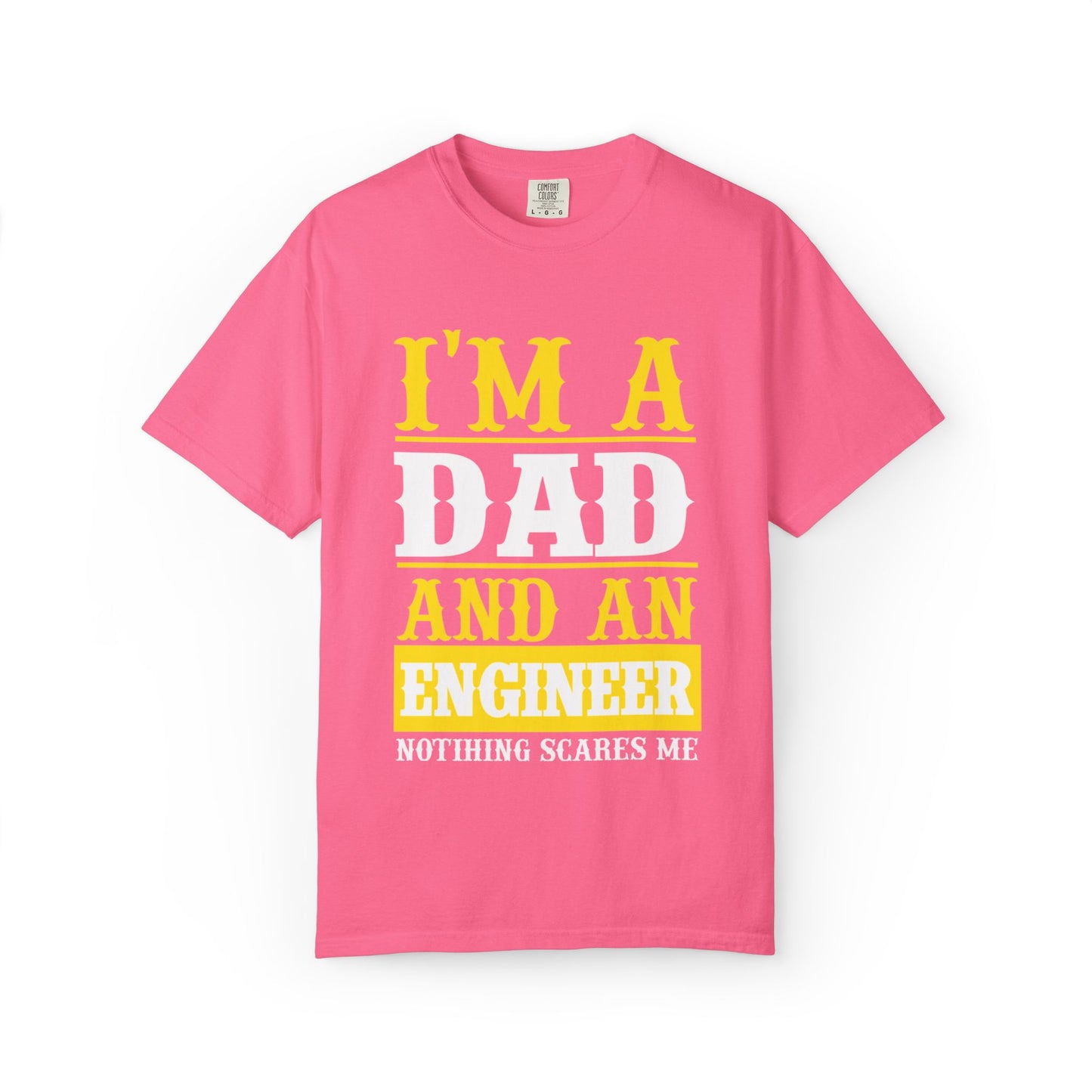 Proud Dad I’m Dad And An Engineer Fatherhood Role Model Problem-solving Critical Thinking Unisex Heavy Cotton T-Shirt