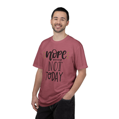 Nope Not Today Idle Moments Tee Cozy Living Contented Loafing Unisex Heavy Cotton T-Shirt