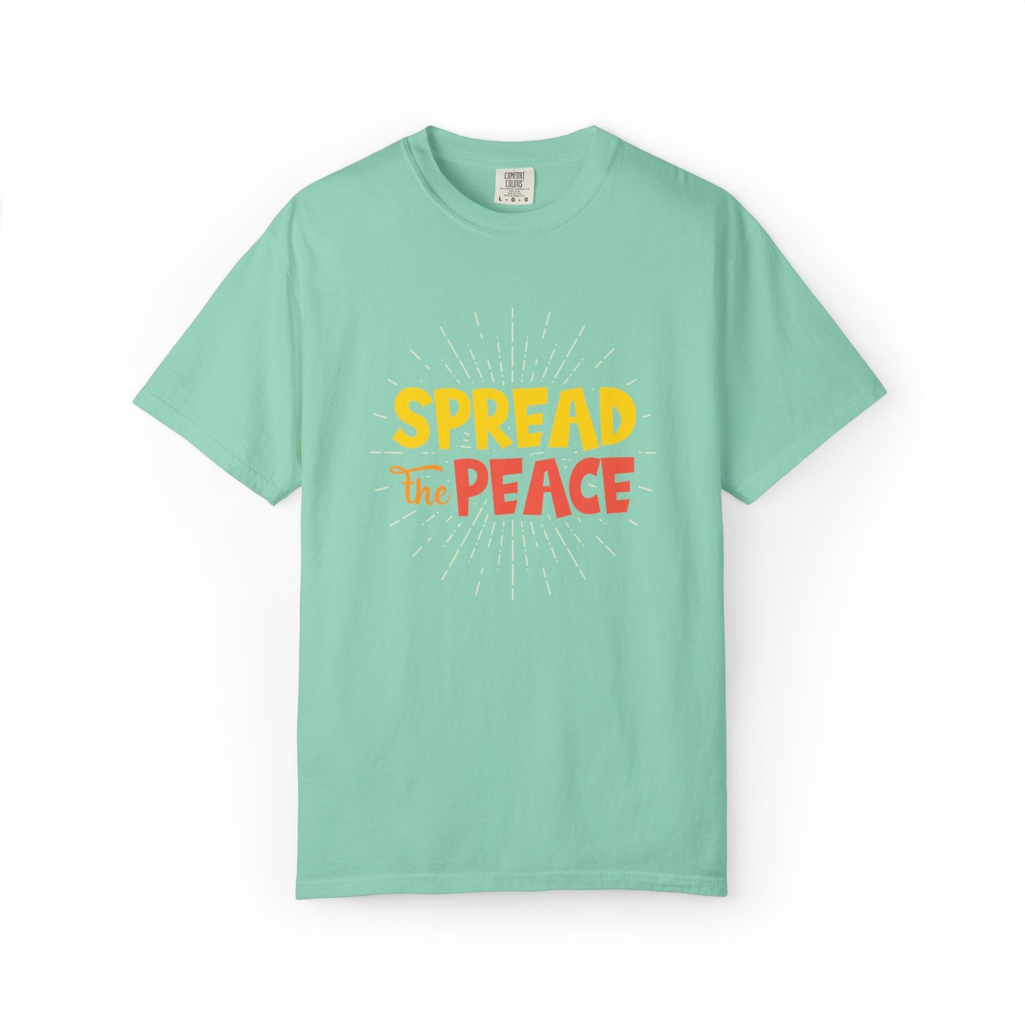 Spread The Peace Trendy Tee Encouraging Anti-violence Unity Kindness Humble Positivity Unisex Heavy Cotton T-Shirt