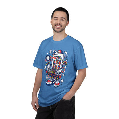 Dj King Play Card Hip Hop Vibes Trends Pop Visuals Tee Remixes Music Producer Unisex Heavy Cotton T-Shirt