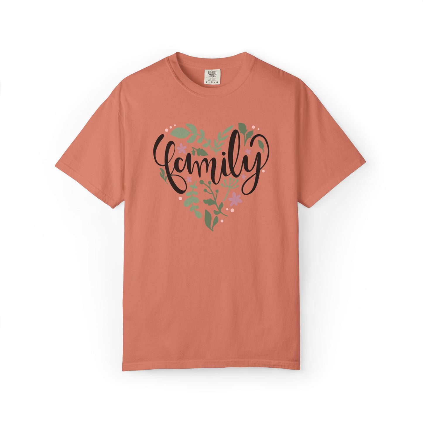 Family Trendy Tee Hug Rainbow Passion Unconditional Soulful Connection Siblings Love Parents Unisex Heavy Cotton T-Shirt