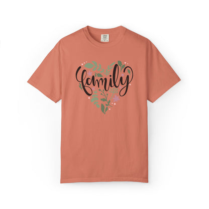 Family Trendy Tee Hug Rainbow Passion Unconditional Soulful Connection Siblings Love Parents Unisex Heavy Cotton T-Shirt