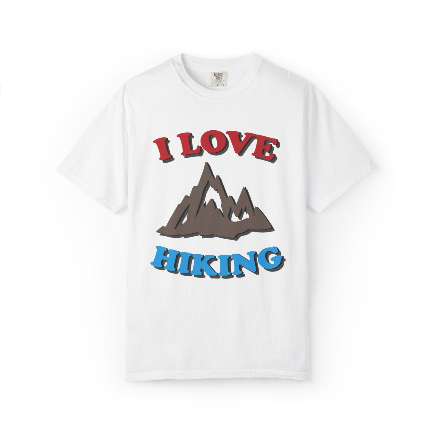 I Love Hiking Trendy Tee Adventure Mountain Hut Belays Ropes Fun Activities Unisex Heavy Cotton T-Shirt