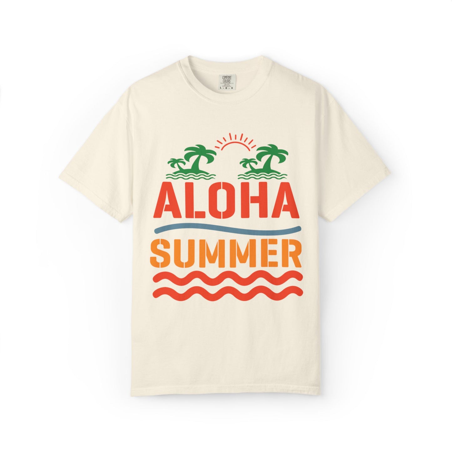 Exciting Aloha Summer Sunshine Beach Days White Sand Summer Camp Vacation Mode Sunny Days Unisex Heavy Cotton T-Shirt